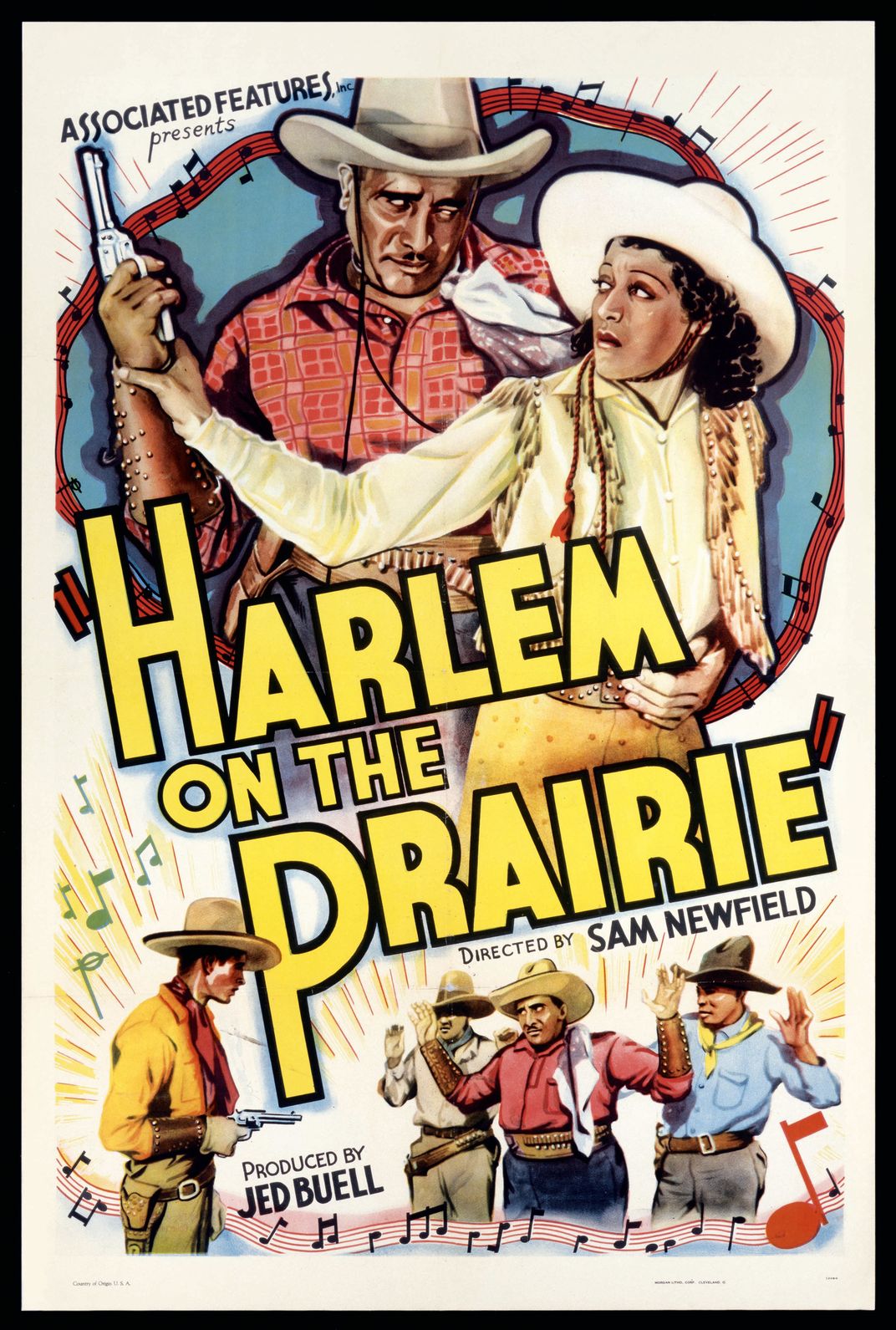 Movie poster that says Harlem on the Prairie