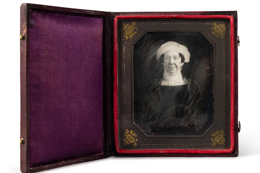 A circa 1846 portrait of Dolley Madison by John Plumbe Jr.
