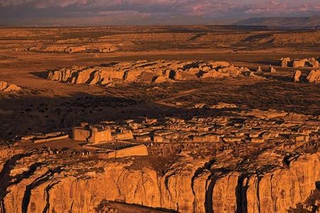 The pueblo perches on a 365-foot mesa. In 1892, reporter Charles Lummis called the site “so unearthly beautiful...it is hard for the onlooker to believe himself...upon this dull planet at all.”