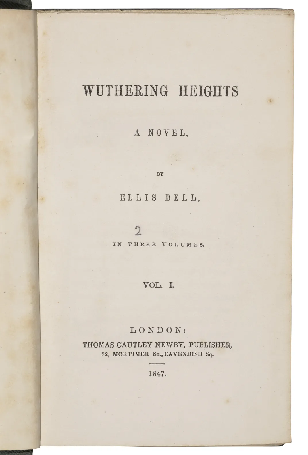 Wuthering Heights title page