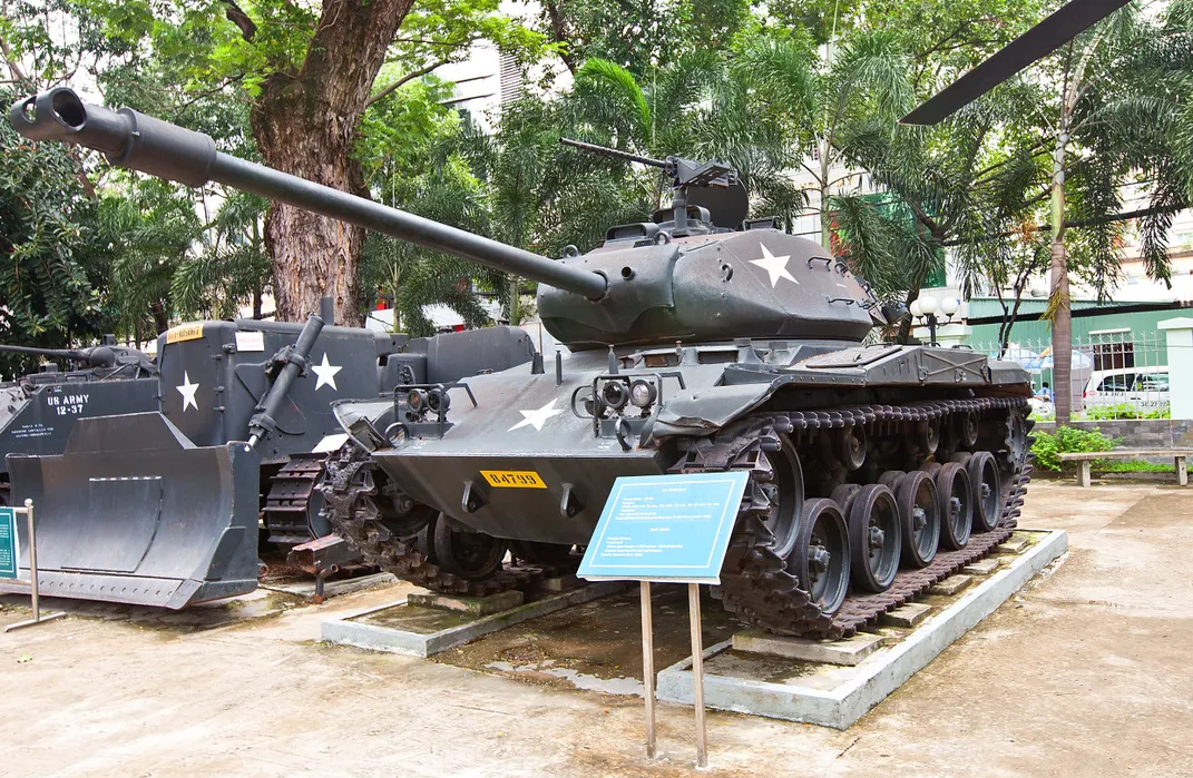 M41 Walker Bulldog Tank at the War Remnants Museum in Ho Chi Minh City