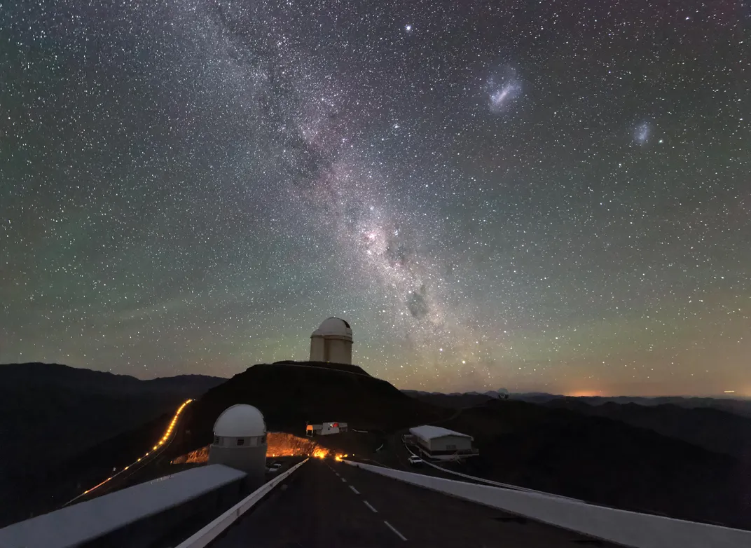 Centaurus constellation in sky above observatory