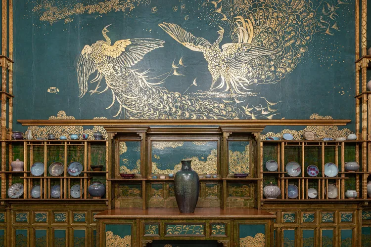Peacock mural