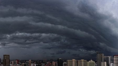 A storm rolls in above Bangkok
