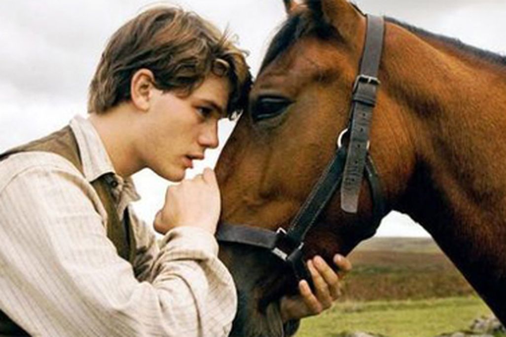 Jeremy Irvine and Joey in War Horse