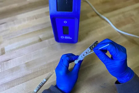 Minute Molecular, the company developing the device, has high hopes for it as an efficient and accurate means of testing people at schools, workplaces and sports stadiums.