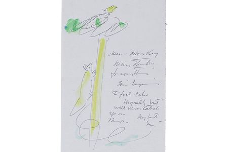 Miné Okubo letter to Kay Sekimachi and Bob Stocksdale, ca. 1980. Bob Stocksdale and Kay Sekimachi papers, 1937-2014. Archives of American Art, Smithsonian Institution.