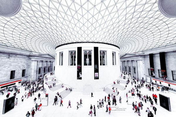 Visitors in British Museum thumbnail