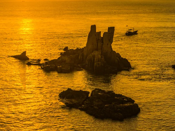 A Boat Amidst the Golden Waves thumbnail