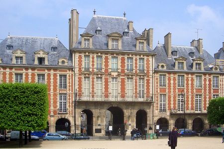 Place des Vosges in Paris. The location of Victor Hugo's apartment for 16 years.