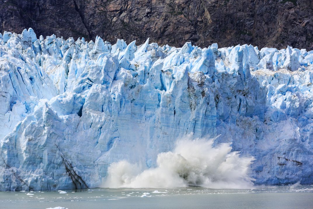 Calving glacier
