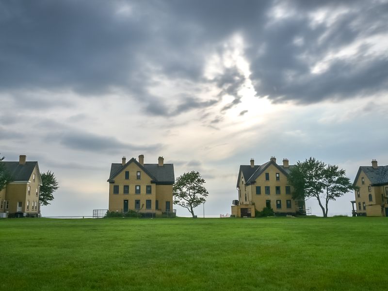 Officer's Row on Fort Hancock, Sandy Hook NJ Smithsonian Photo
