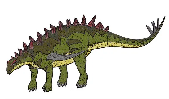 A restoration of Gigantspinosaurus.