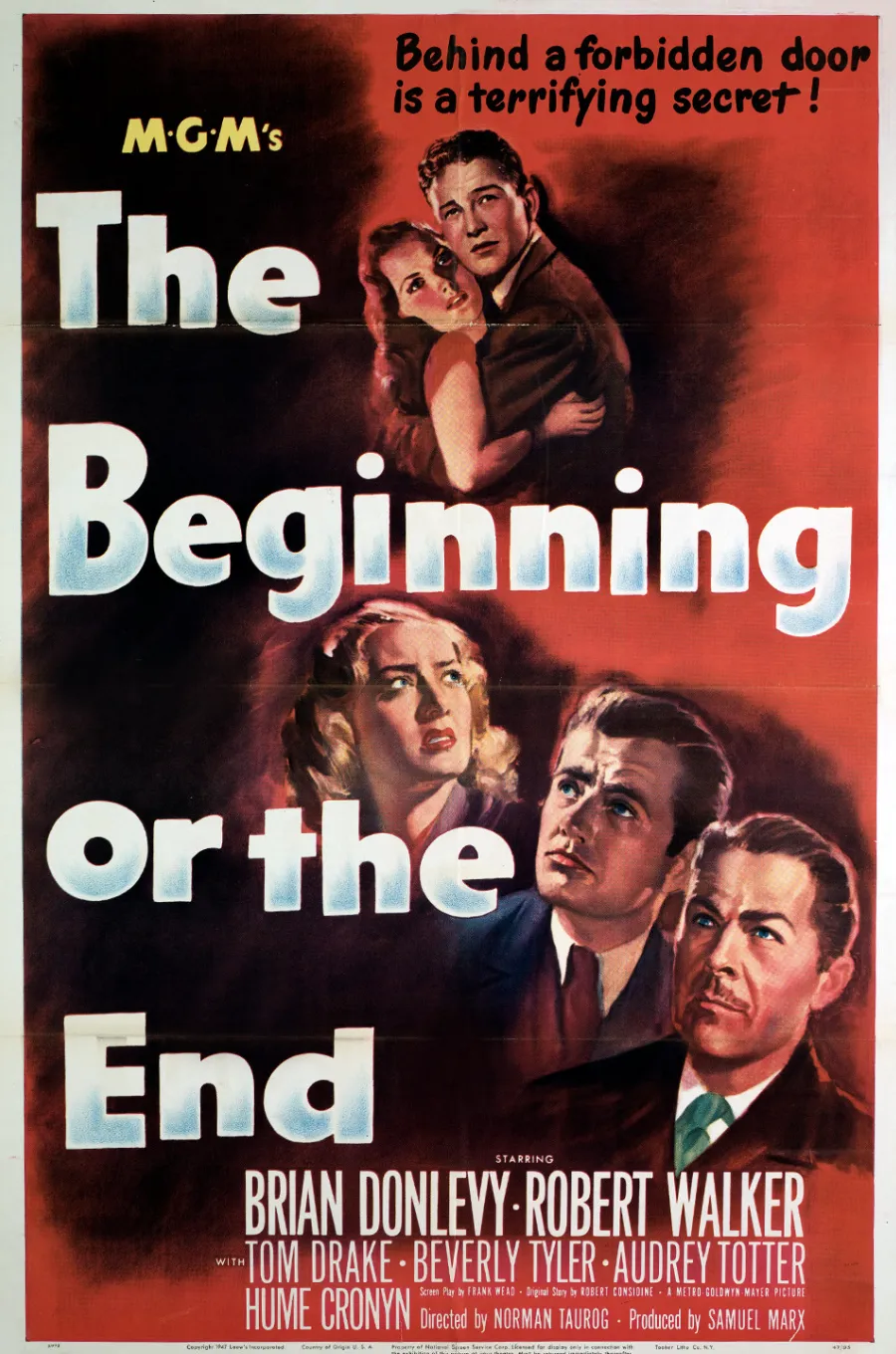Poster for the 1947 film The Beginning or the End