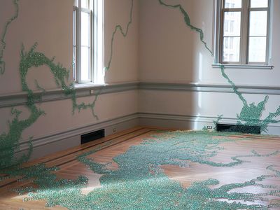 “The Chesapeake is one of my favorite waterways, partly because people outside of the area aren’t as familiar with it,” says Maya Lin, who created Folding the Chesapeake at the Renwick Gallery.