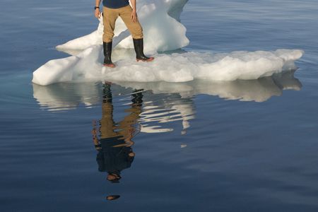 Fabien Cousteau, grandson of Jacques Cousteau, stands on ice in a 2007 picture