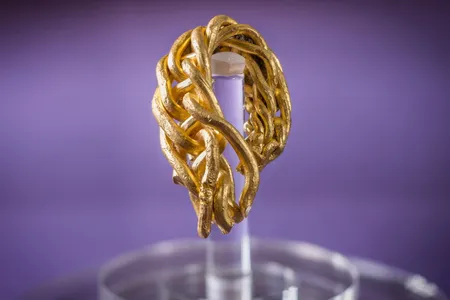 The fragment belongs to a gold arm-ring composed of eight braided gold rods.
&nbsp;