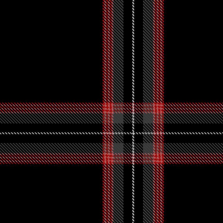 Black, red and grey tartan