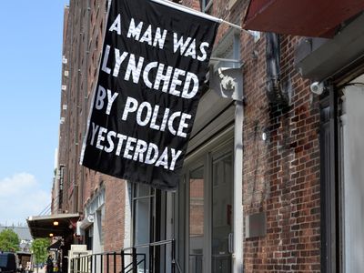 "A Man Was Lynched By Police Yesterday"
Dread Scott, 2015