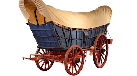 Once the king of the road, the Conestoga Wagon could haul up to five tons of cargo.