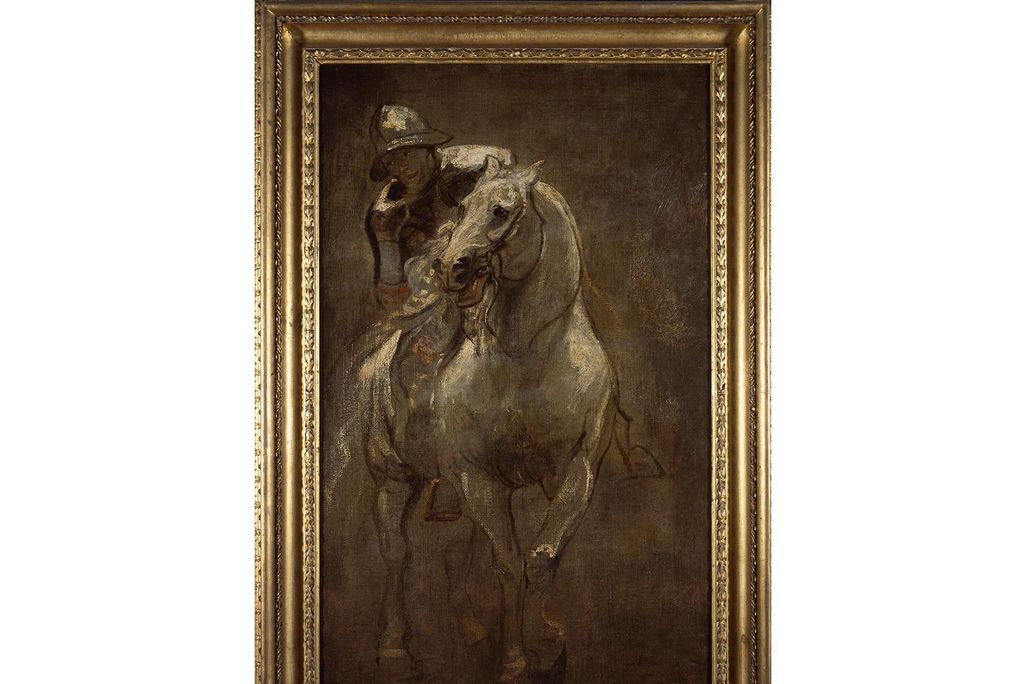 Anthony van Dyck, "A Soldier on Horseback"