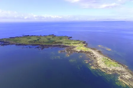 The island spans 25 acres and is located roughly six miles from the nearest town.