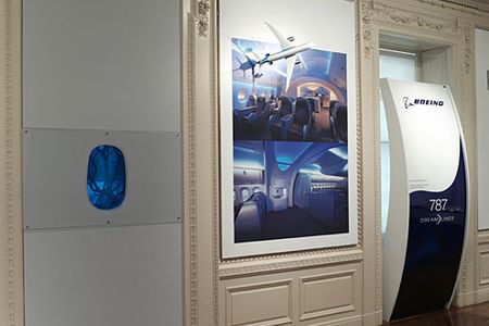 Part of the Dreamliner, on display at the Cooper-Hewitt.