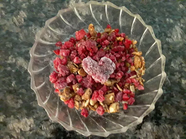 A "Raspberry Heart" in my morning granola! thumbnail