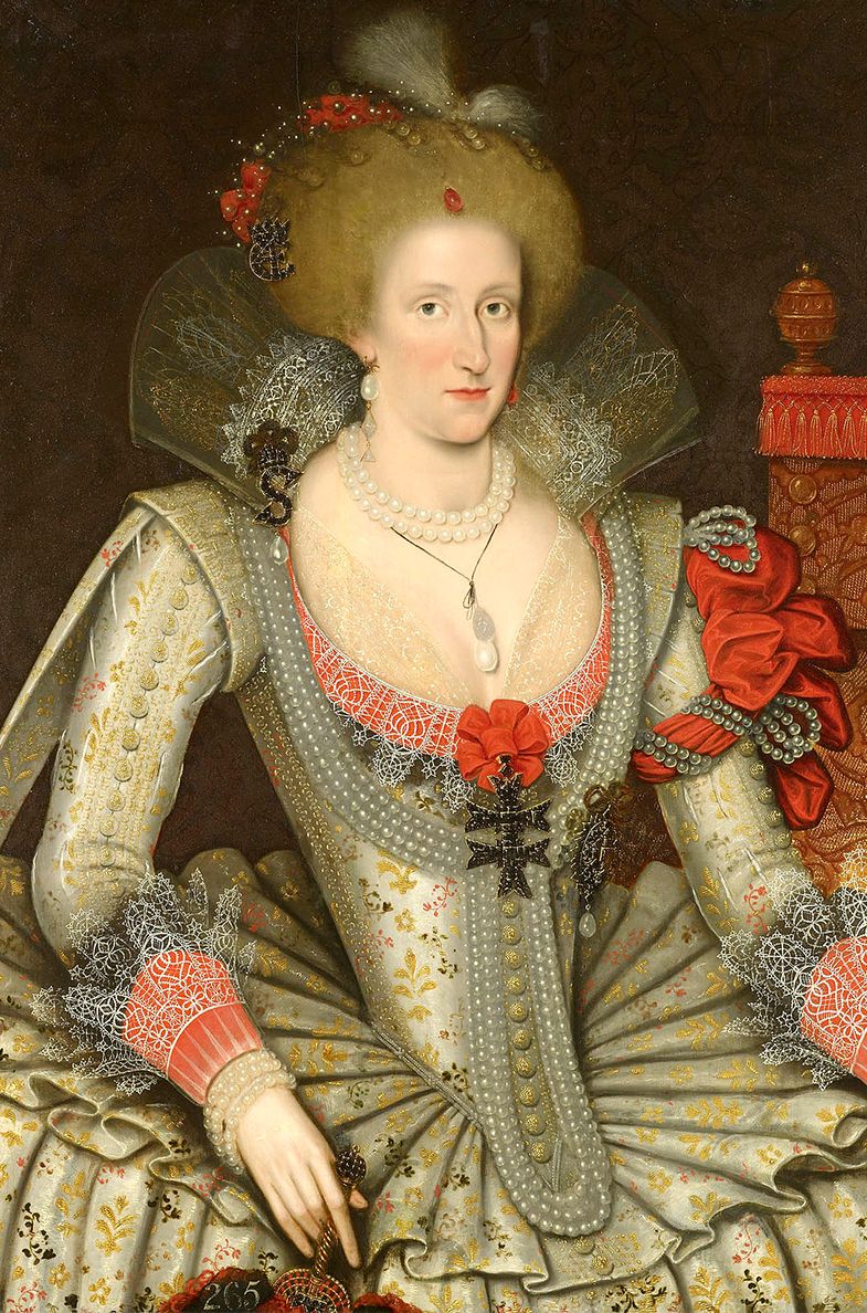 James' wife, Anne of Denmark, circa 1614