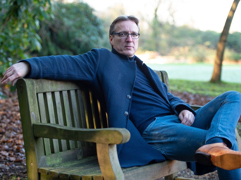 Arthur Brand sitting on a bench