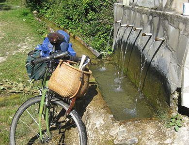 Spring-fed fountains are refreshing rest spots in the Bulgarian countryside.