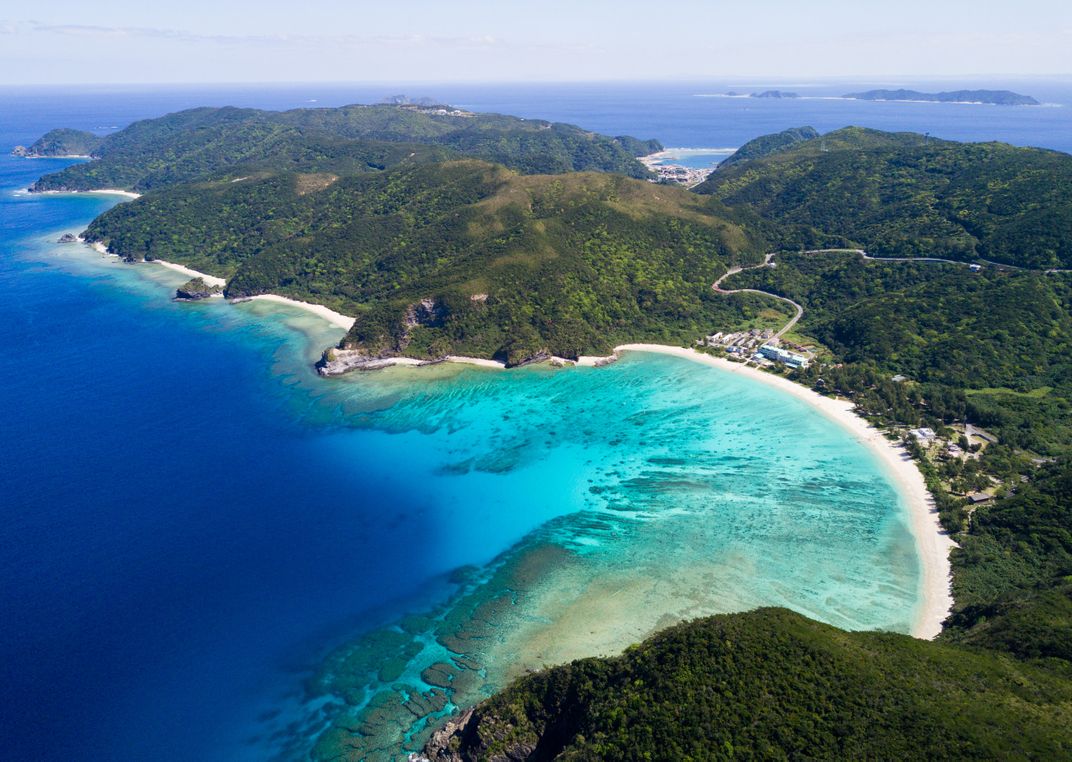 The pristine coast of Okinawa