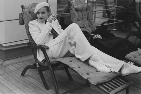 Marlene Dietrich by Paul Cwojdzinski on the SS Europa, 1933, Cherbourg, France, 1933