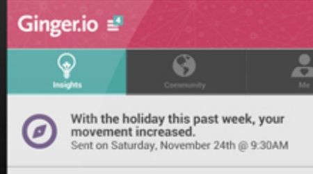 The Ginger.io app looks for health clues in a phone log trail.