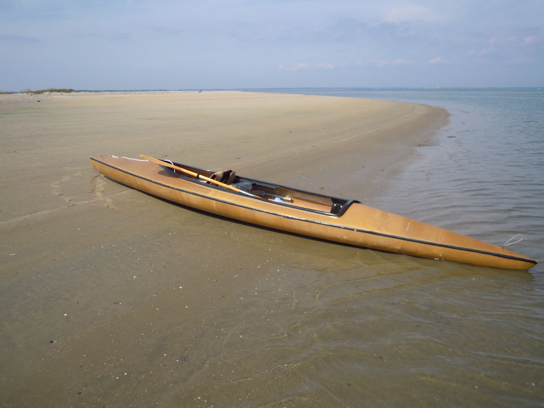 A canoe landing spot on Assateague Island from Tom's Cove Smithsonian