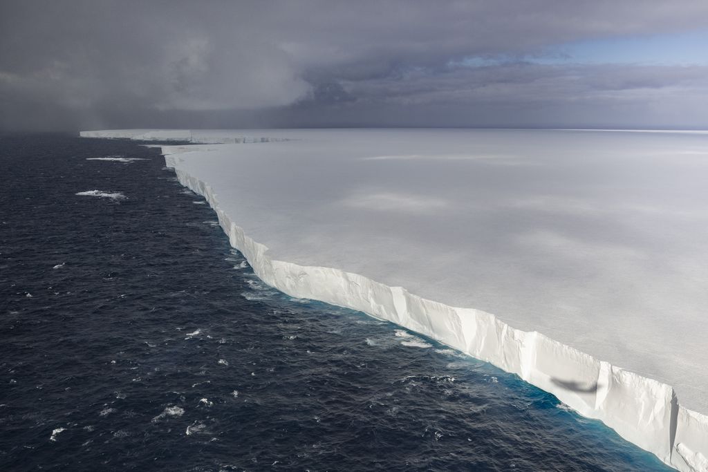 The iceberg seen from above
