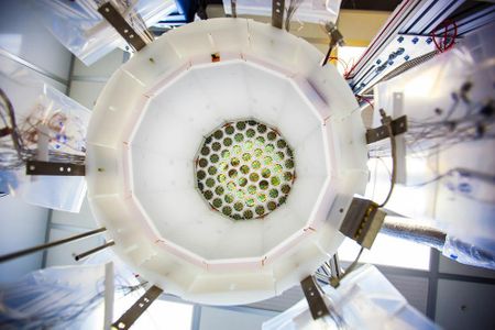 The LUX experiment, deep underground in South Dakota, was an attempt to find dark matter particles by observing any flashes of light when they passed through liquid xenon. It didn't find anything.   