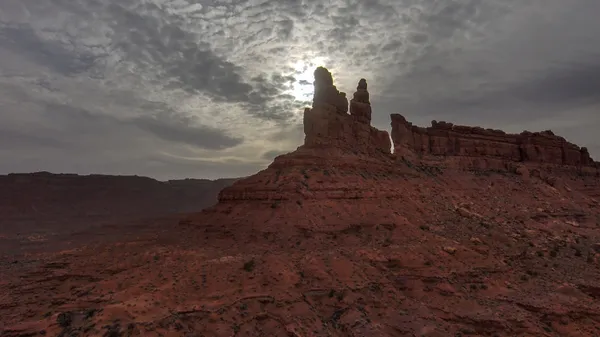 Backlit Tower in the Valley of the Gods thumbnail
