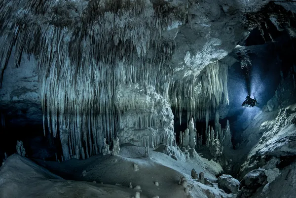 Transfixed by the beauty of the cave thumbnail