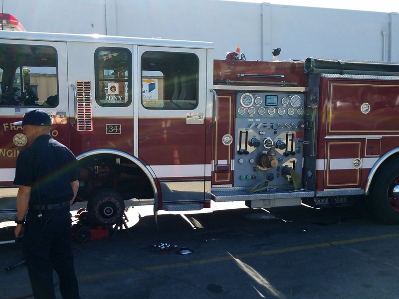 Fire Truck Tire Change | Smithsonian Photo Contest | Smithsonian Magazine