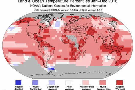 2016 broke temperature records on land and sea, report both NOAA and NASA.