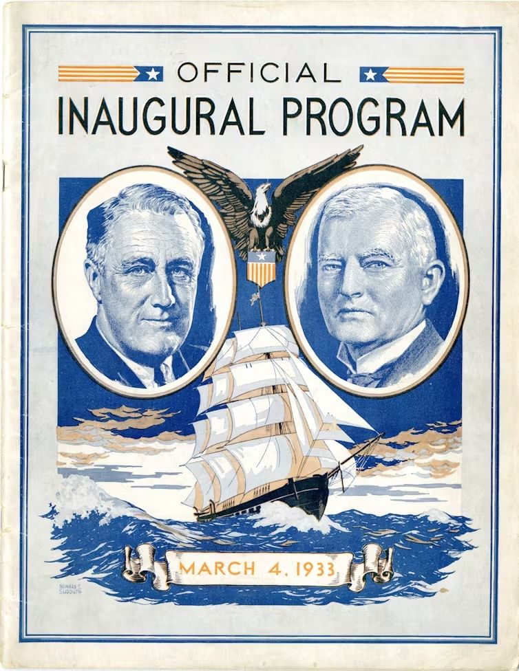 booklet that says "Official Inaugural Program"