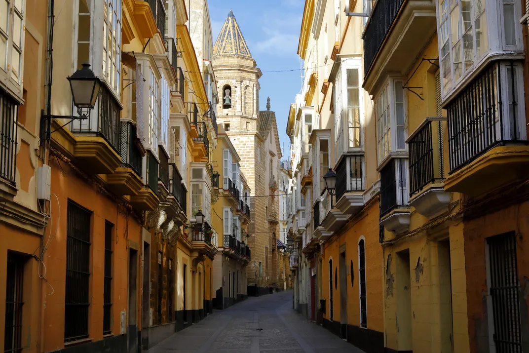 Traditional street in Cadiz