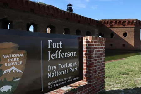Now part of Dry Tortugas National Park, Fort Jefferson was built starting in 1846.