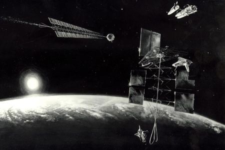 An artist's rendering of the proposed asteroid retrieval mission.