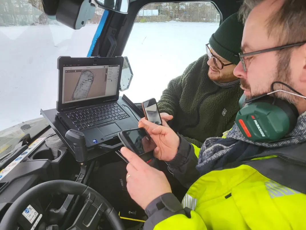 Ground-penetrating radar study