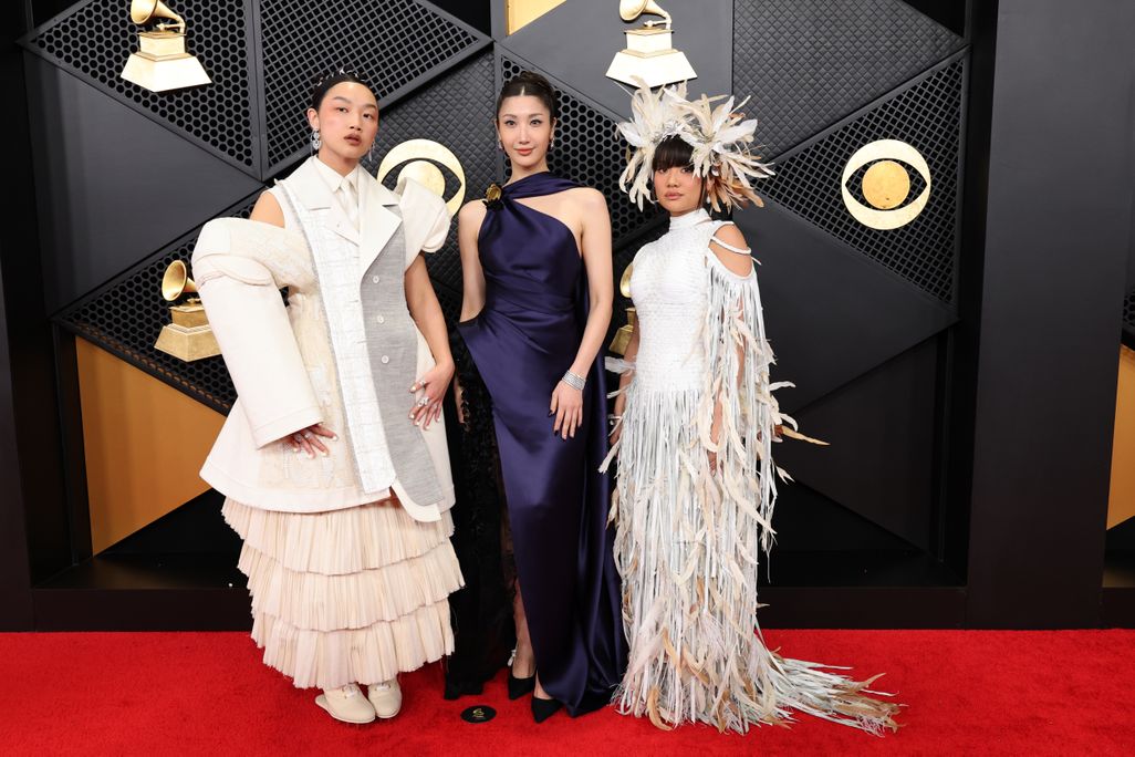 Audrey Nuna, Ejae and Rei Ami at the Grammys