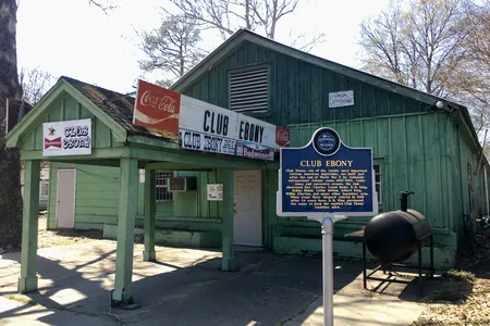 The exterior of Club Ebony, taken before the renovation