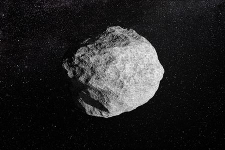 An artist's impression of a generic asteroid.