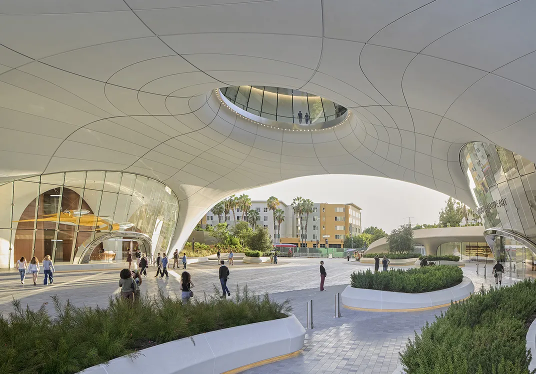 entryway of Lucas Museum of Narrative Art